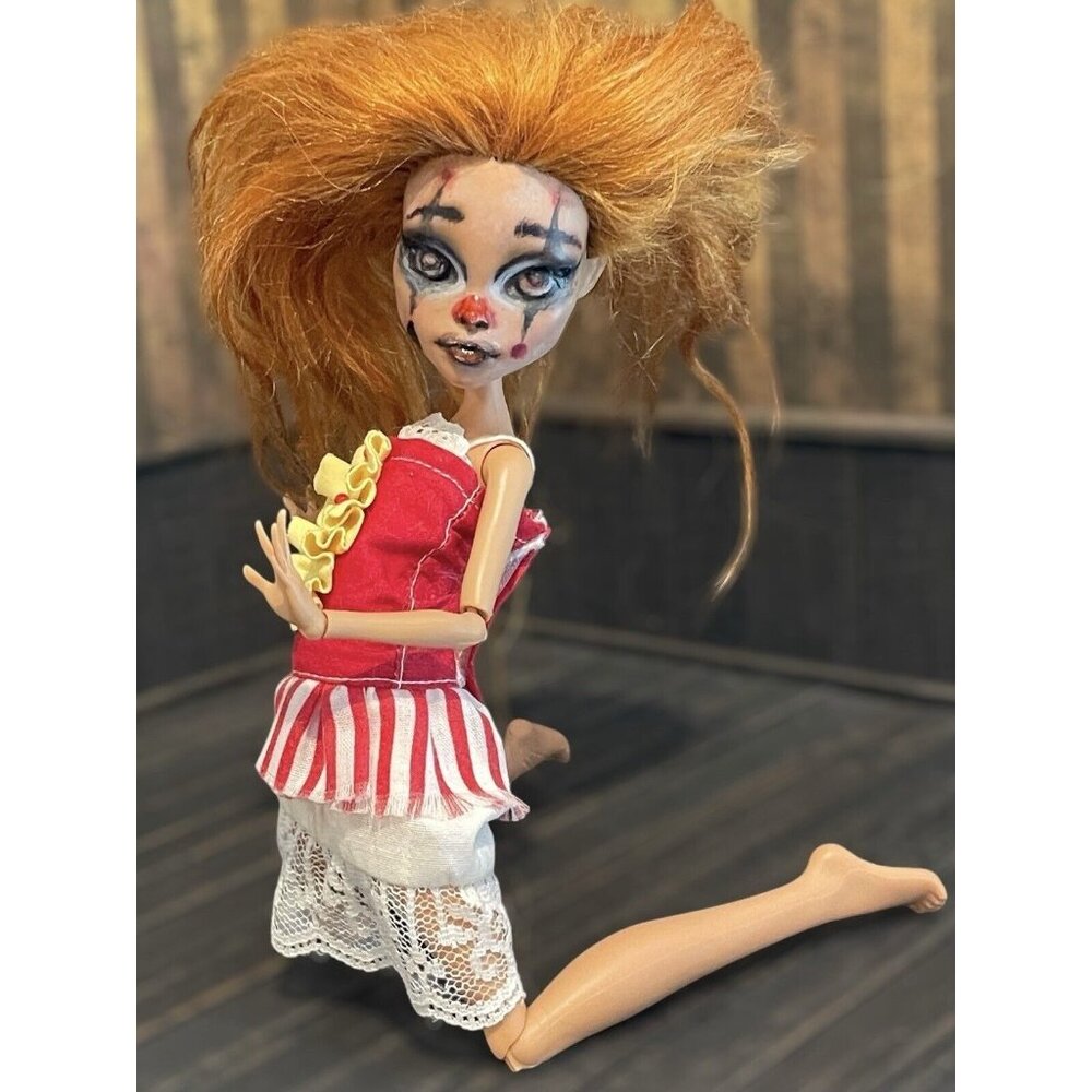 Custom OOAK Monster High Doll Cleo De Nile Circus Clown